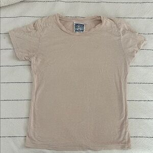 Jungmaven Women's Short Sleeve Tee - Light Pink/ Tan